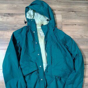 L.L. Bean Vintage Stowaway Gore-Tex Men’s XL Teal Nylon Windbreaker Rain Jacket